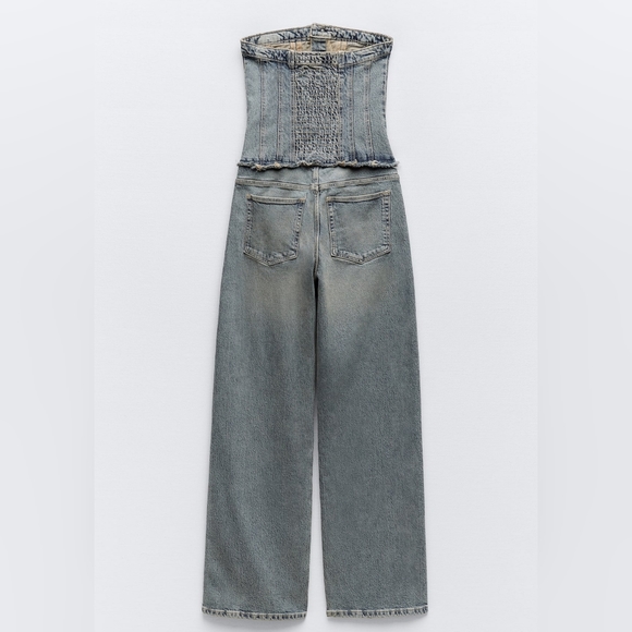 New Zara TRF Strapless Jumpsuit - 8197/284 - Picture 3 of 10